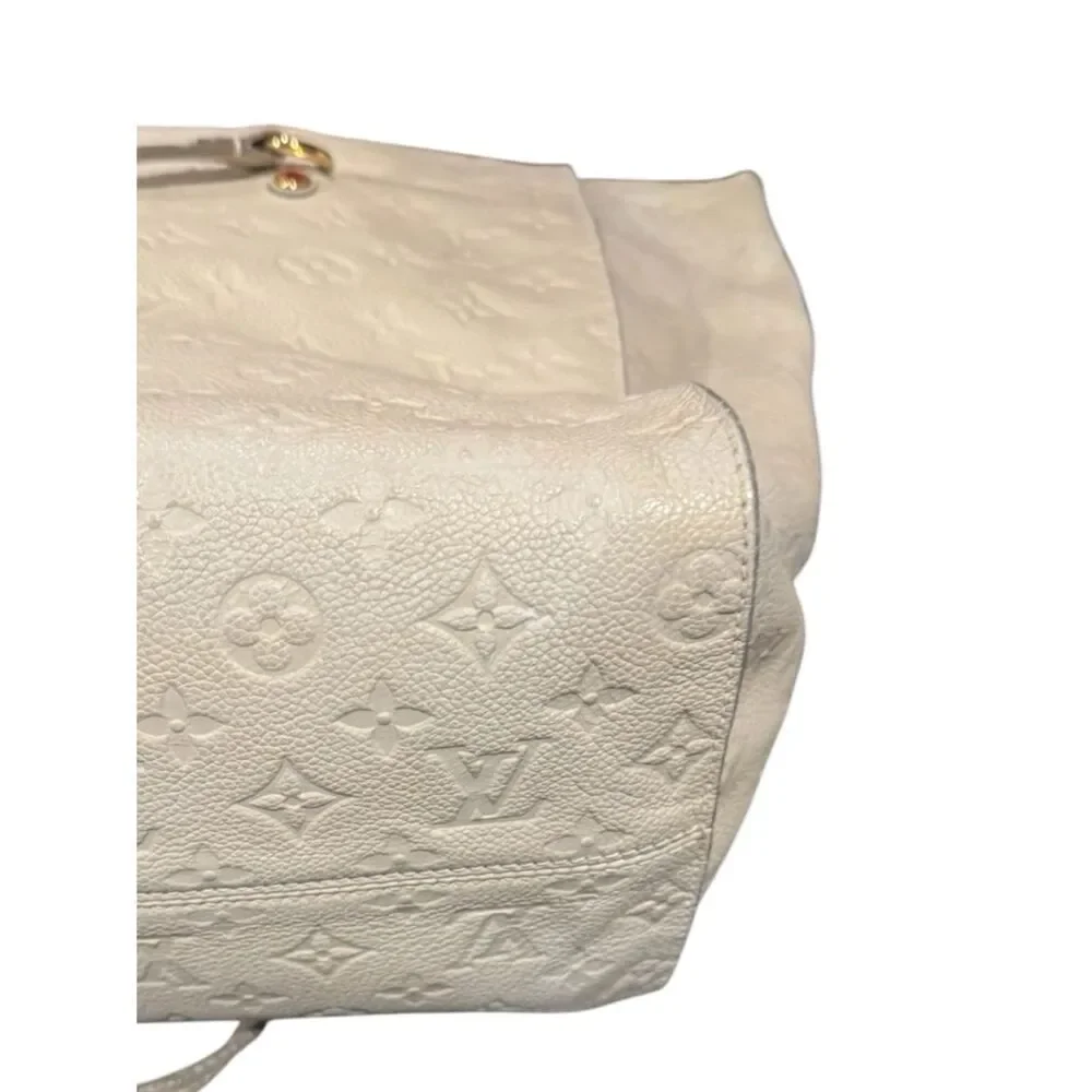 Louis Vuitton Empreinte LV Monogram Leather Lumineuse PM Tote Bag Neigo Creme